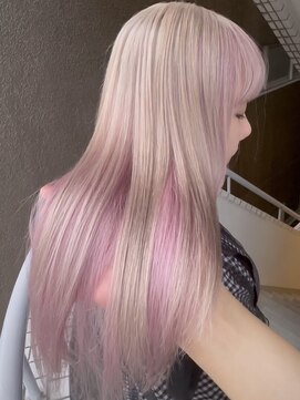 イエナ 渋谷(IENA) ピンクベージュ　インナーカラー　ケアブリーチ　ブリーチ