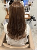 ベージュカラー × ハイライト