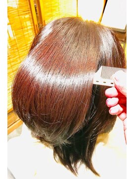 アンジュ 色髪(anju 色髪) 髪質改善 トリートメント+カラー