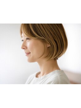 白髪ぼかしのハイライトが人気◎オーガニックの白髪染めを使用しダメージを最小限に♪