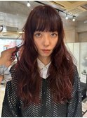 レイヤーカット/レッドブラウン/暖色カラー