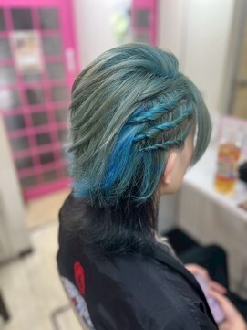 レインボー(setsalon) 平成のギャル男ヘア