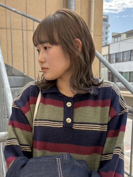 エムサロン 高崎あら町テラス店(emusalon)の写真/"抜け感×透明感"のある似合わせカラーをご提供♪トレンドをおさえたスタイルでオシャレを楽しんで★