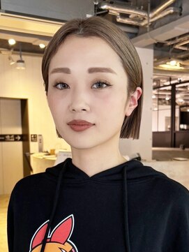 アイティーバイアルバム 松戸店(IT by ALBUM) ボブショートミディアムおくれ毛ミルクティー_ba537362