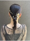 金箔ヘアーアレンジ