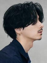 フィフス 神南(fifth) 渋谷フェザーパーマメンズカットセンターパート20代