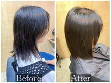 湿気によるパヤパヤにも◎【髪質改善トリートメント/縮毛矯正】