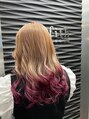 ラフィス ヘアー ピース 広島祇園店(La fith hair peace)&nbsp;ピンクベージュ&ピンクです。