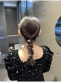 タイトな編みおろしarrange