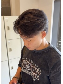 メンズギフト(men's GIFT) フェザーパーマ毛流れパーマセンターパート