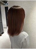 レッドブラウンカラー×髪質改善カラー