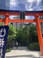 ハピネスヘアー(Happiness hair) 日本橋にある福徳神社!くじ運アップ!!