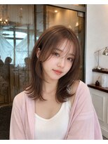 フリックヘアサロン 梅田茶屋町2号店(FLICK HAIR SALON) 大人くびれボブ/ハッシュボブ/ココアベージュ/梅田