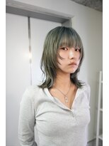 アフィナー 新宿(Afinar)&nbsp;ブリーチハイライト髪質改善ダブルカラーレイヤーカット/新宿