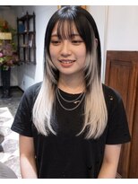 グッドフェローズ キタホリエ(GoodFellas kitahorie) レイヤーカット×ハイトーンインナーカラーブリーチ透明感カラー