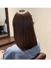 日焼けでダメージを受けた髪の保湿に♪ 秋色カラー+保湿トリートメント