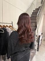 アトレ 福岡大名店(attrait)&nbsp;ロングヘアをピンクに染める × カット＆トリートメント完全ガ