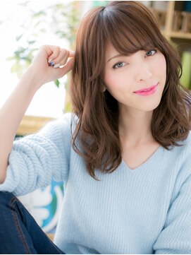 カバーヘア ブリス 川口(COVER HAIR bliss) ■bliss川口102★■とろみカールが大人かわいいくせ毛風セミディ