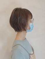 トップヘアーヒルズ 安城(TOP HAIR HILLS)&nbsp;襟足軽め丸みのあるショート/アースカラー/ニュアンスカラー