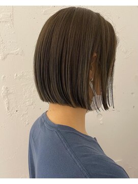 カウチ 板橋本町店(kauti) 切りっぱなしボブ×オリーブベージュ