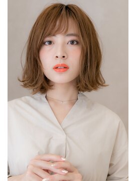 カバーヘア ブリス 北浦和(COVER HAIR bliss) 斜めバング外国人風大人ハイライト外ハネAラインボブY北浦和