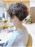【松戸　ムラマツ】大人ショートボブ　パーマツーブロック