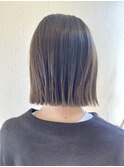 切りっぱなしボブ×肌映えカラー☆松井美咲季