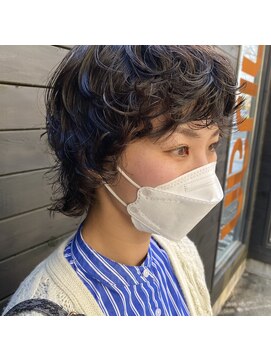 ヘアラウンジ アングゥ(hair lounge ungu) マッシュウルフ×パーマ