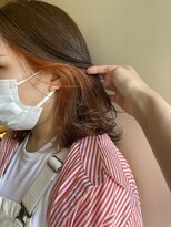 ロロ(ro-ro) 【恵比寿ro-ro】インナーカラー×オレンジベージュ