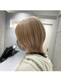 イメチェン大人可愛い小顔ミディネオウルフ☆外ハネ【担当 池田