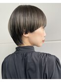 マッシュウルフ ハイライト ブリーチ ウルフカット