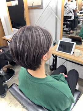 シェア 天王寺(share) メンズハイライト×韓国風マッシュ×フェイスフレーミング