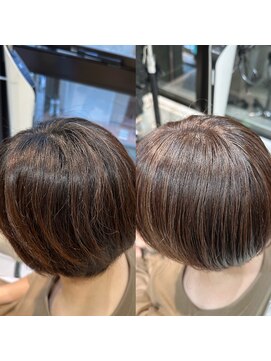 アッシュ 大泉学園店(Ash) 『白髪を活かす』脱白髪染めハイライト【Ash大泉学園 横山】