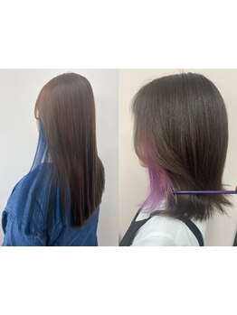 日常を少し華やかに彩るデザインカラー◎高いブリーチ技術と艶髪を創る髪質改善◇自分らしいアクセントを♪