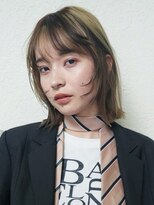 トリッカ シブヤ(TRICCA SHIBUYA)&nbsp;ミディアムレイヤー/ 顔まわりレイヤー/ デザインカラー