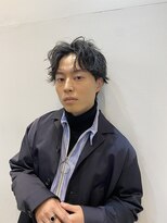 くしゃっとセンターパート