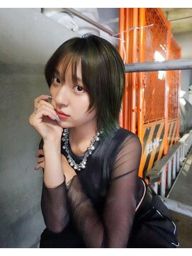 オックスクリエーション OX CREATION 桃山 顔周りレイヤースタイル