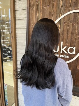 フゥカ 類家店(fuka) ブリーチなし♪透明感オリーブグレージュ