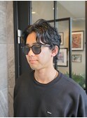 センターパートウェーブスタイル