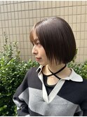 ぱつっとボブ