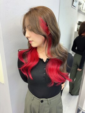 ロテ 名古屋 名駅店(Lote.) ホワイトグレージュ/デジタルパーマ/チェリーブラウン/名古屋