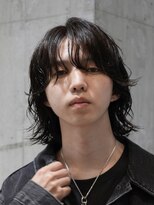 フィフスパーク(fifth PARK)&nbsp;渋谷メンズミディアムメンズボブウルフ緩めスパイラルパーマ