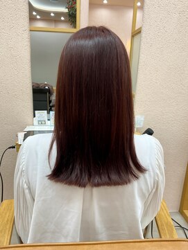 トリコ 柏(tricot) 艶々ロング【ボルドー】