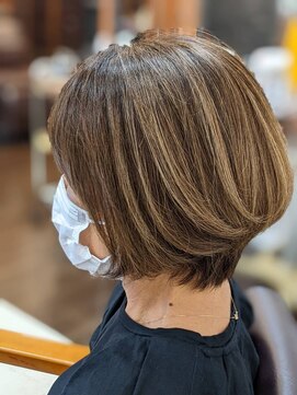 シーズンプラス(SEASON PLUS) 絶壁解消/ひし形/大人可愛い/斜めバング/30代40代/ミセスヘア10C