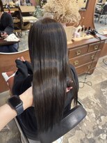 チャプター 問屋町(chapter)&nbsp;透明感ケアカラーアッシュオリーブグレー髪質改善トリートメント