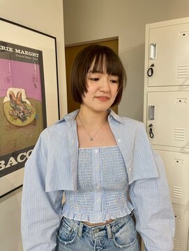 リビング 津田沼(LIVING) 黒髪/オリーブグレー/小顔/ココアベージュ/津田沼駅