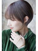 大人可愛い20代30代40代黒髪前下がりショートボブ丸みショート◎
