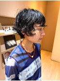 ショートに似合うカールパーマ