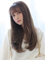 リン(Rin) シースルーバング×ナチュラルロングストレート