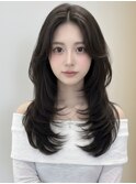 ふんわり&ザクザクの可愛いハッシュレイヤースタイル